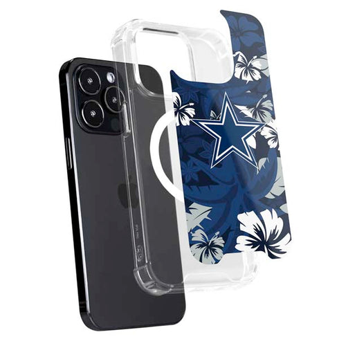NFL Dallas Cowboys Tropical Print iPhone 15 Pro MagSafe Case